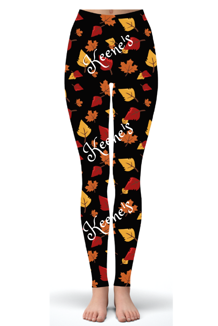Custom Leaves Leggings EPS - Keene's