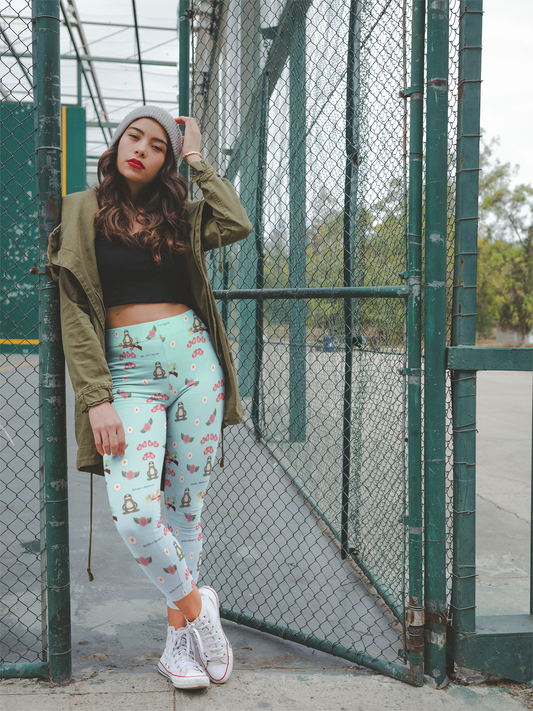 Custom Sloths Print Leggings YOGA Band - Keene's