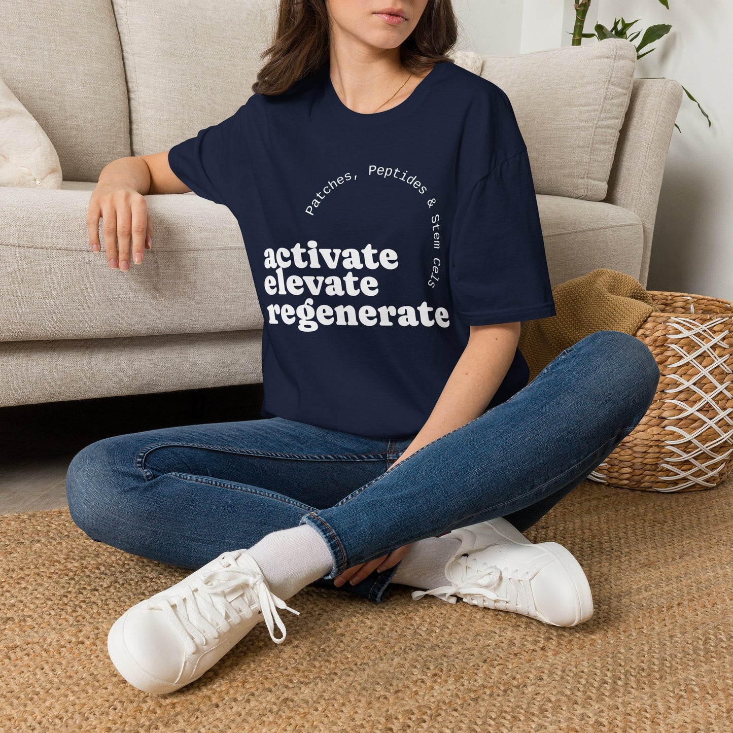 Activate Elevate Regenerate T-Shirt — Patches, Peptides & Stem Cells Tee