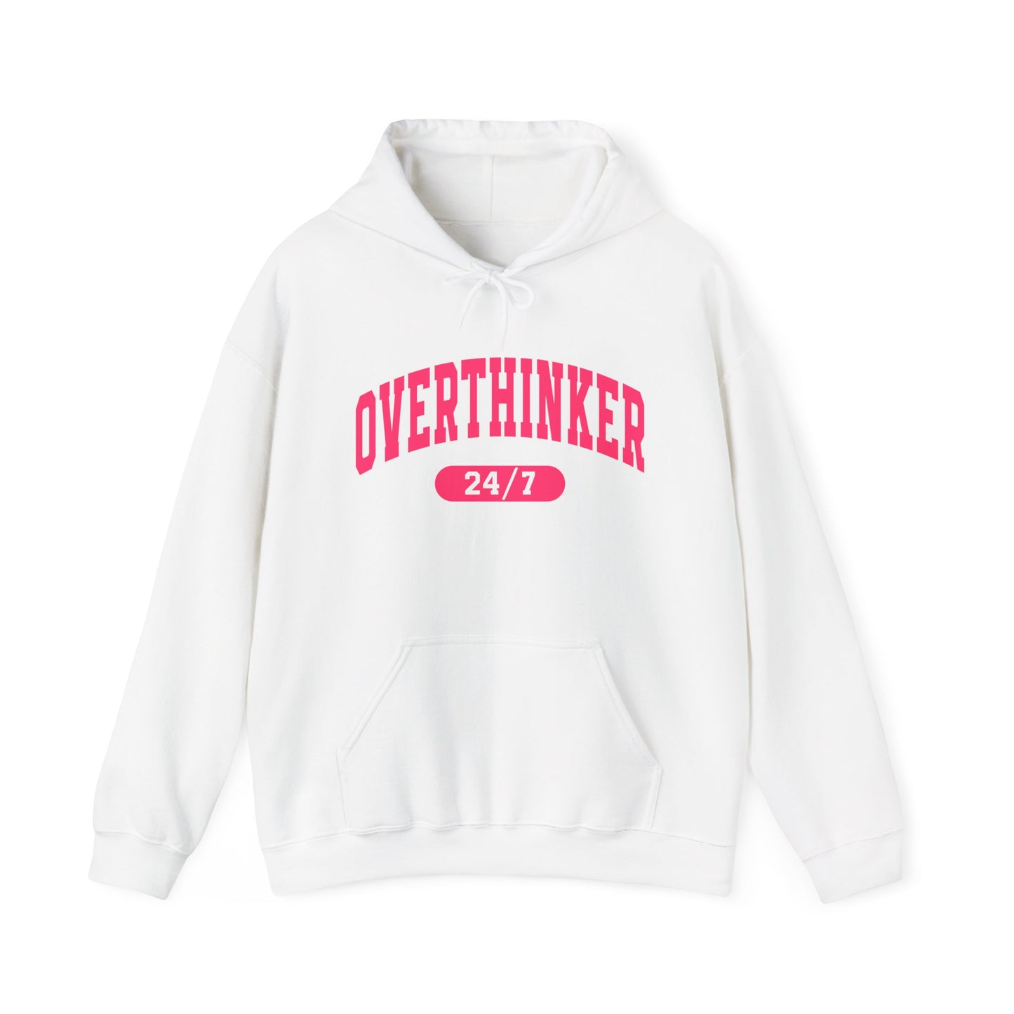 Overthinker 24/7 Hoodie — Funny Mental Health & Anxiety Awareness Sweatshirt