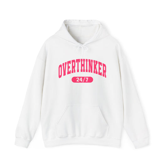 Overthinker 24/7 Hoodie — Funny Mental Health & Anxiety Awareness Sweatshirt
