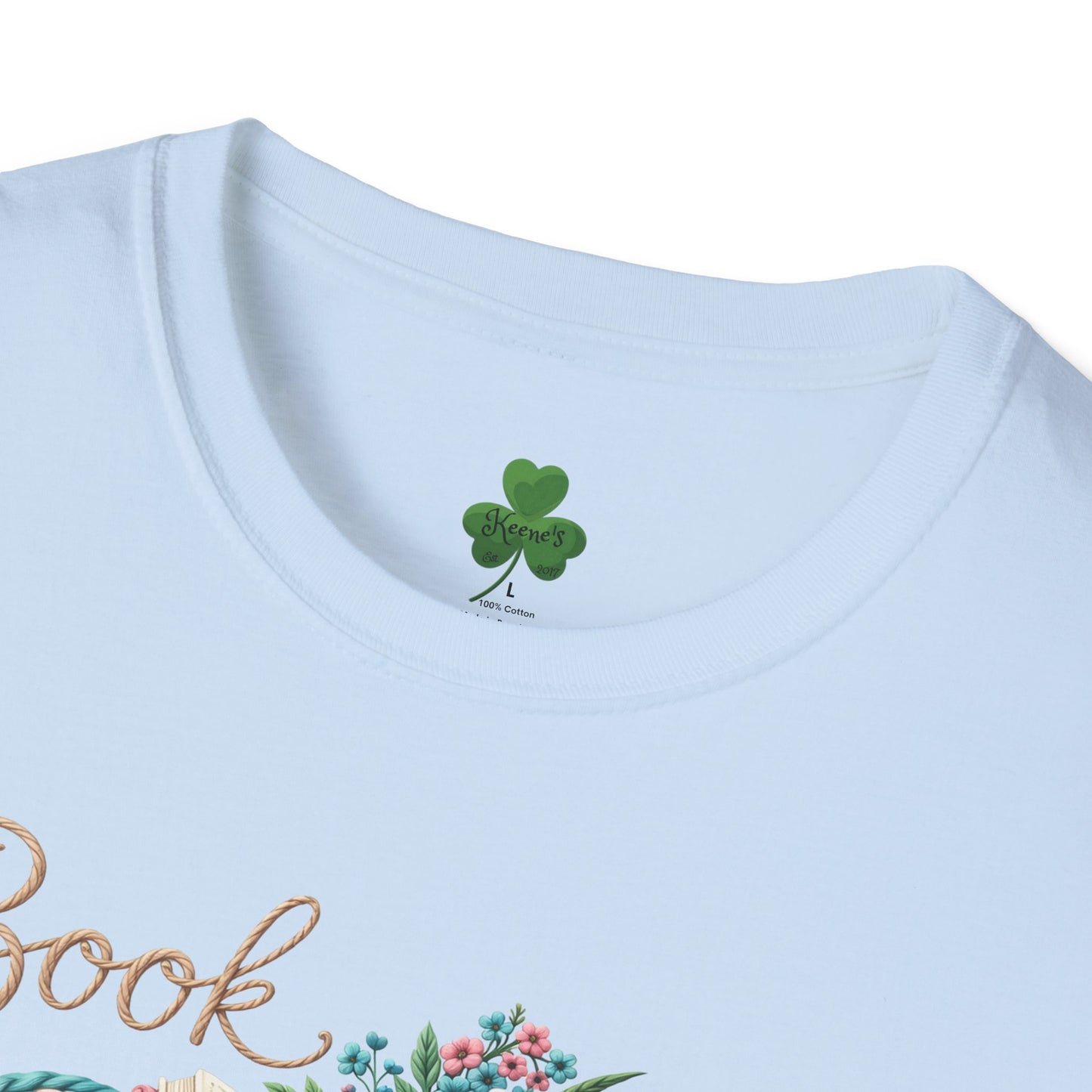 Book Lover T-Shirt — Floral Vintage 'Book Lover' Graphic Tee