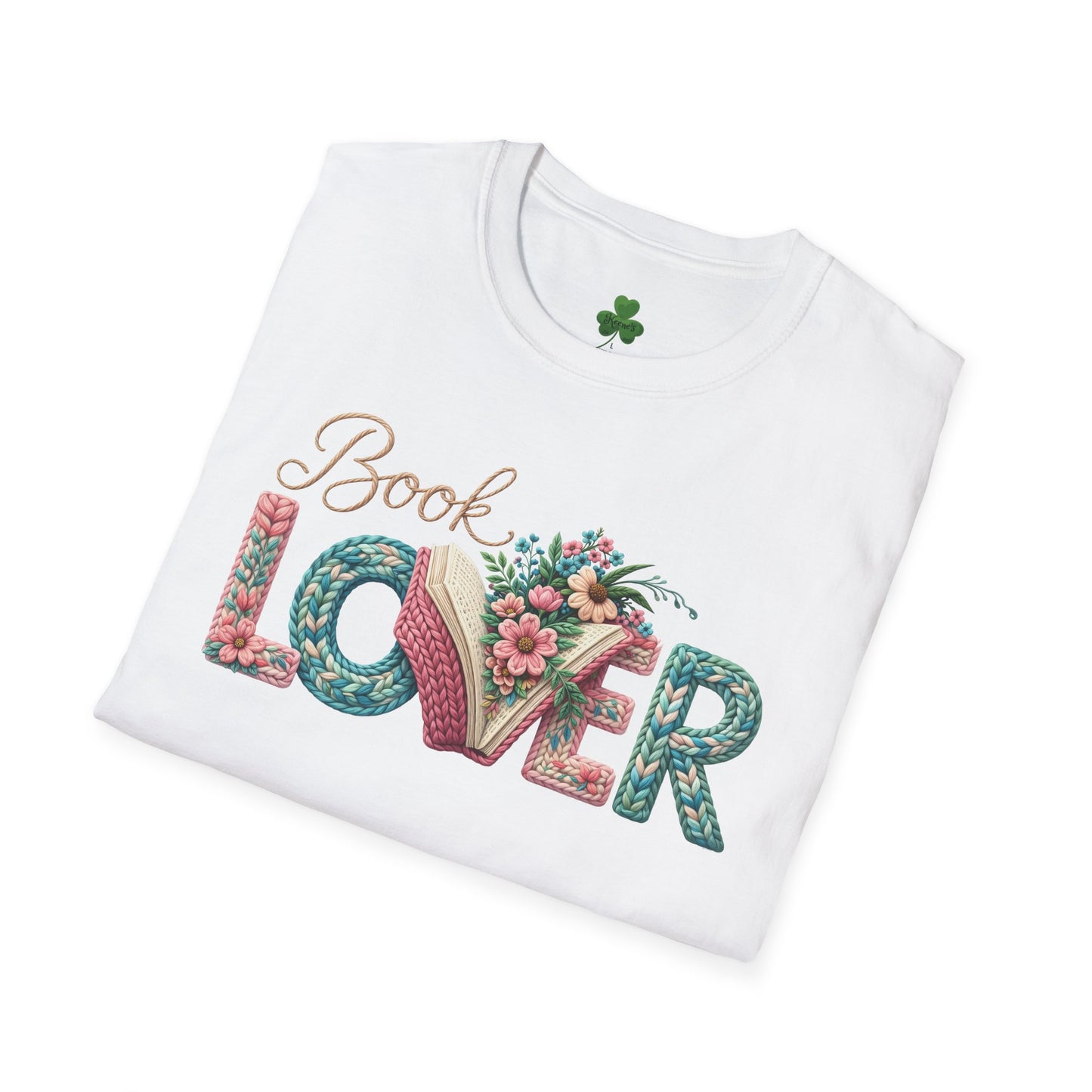Book Lover T-Shirt — Floral Vintage 'Book Lover' Graphic Tee