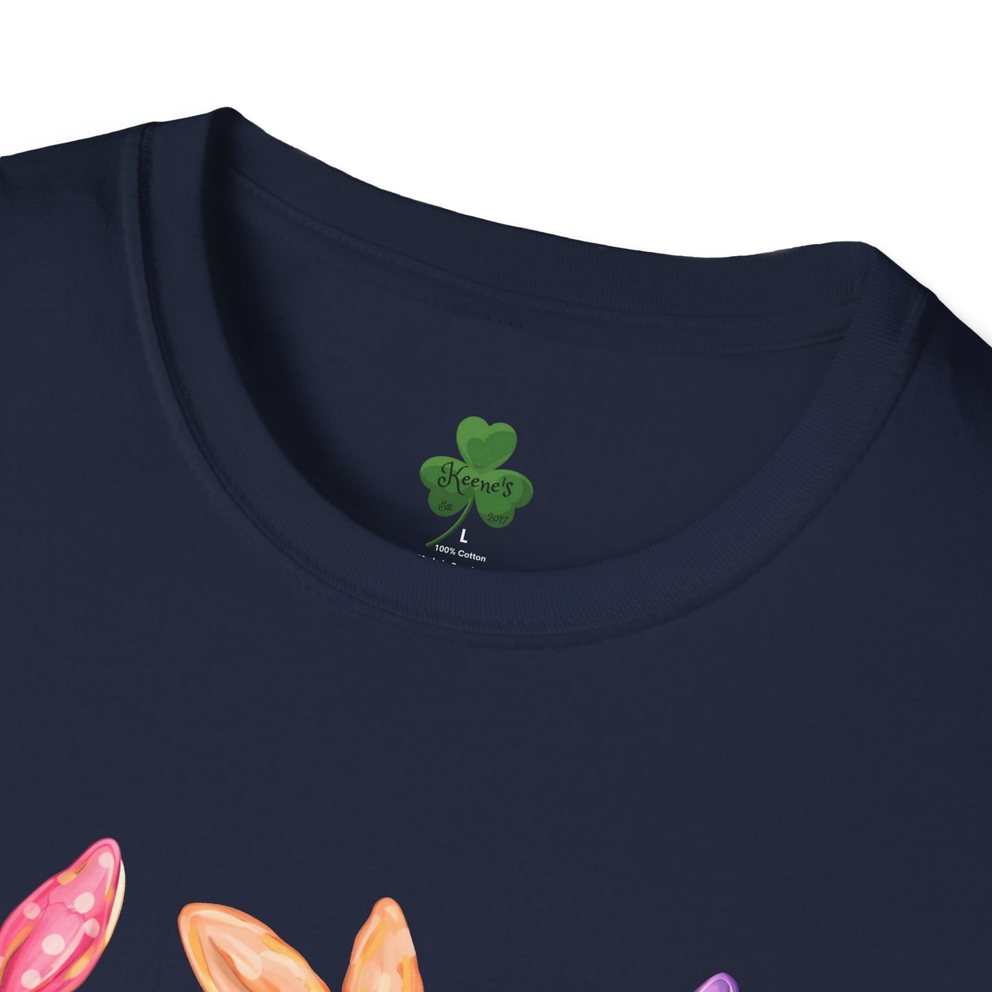 Easter Watercolor Bunny T-Shirt — Trio of Pastel Rabbits