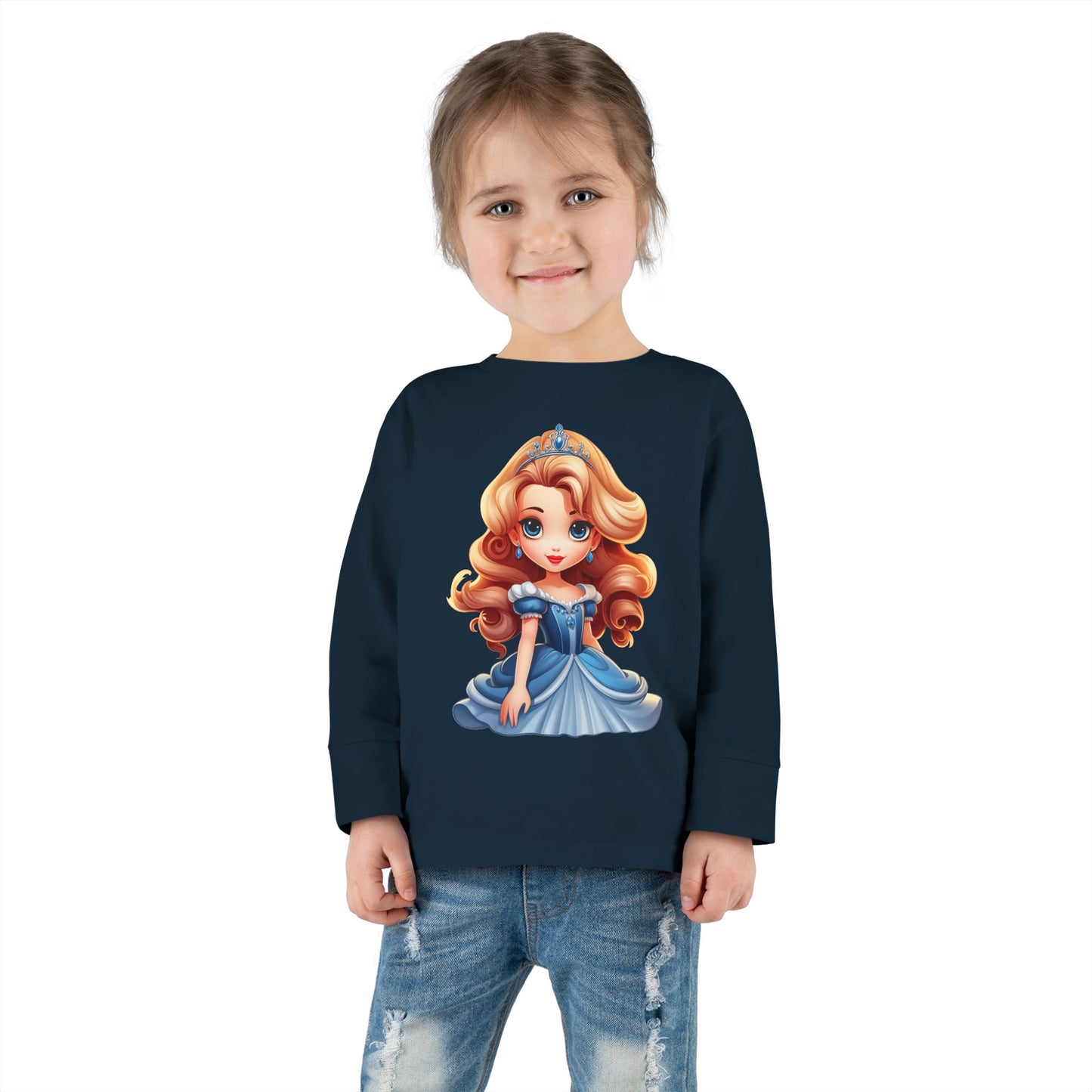 Toddler Princess Long Sleeve Tee, Sweet Princess Shirt, Kids Birthday Gift, Toddler Clothing, Fairytale Outfit, Cute Baby Tee