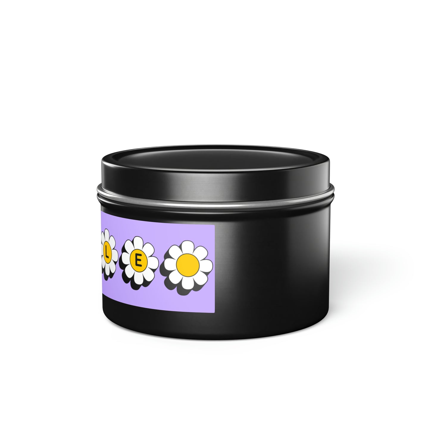 Smile Daisy Flowers Tin Candles