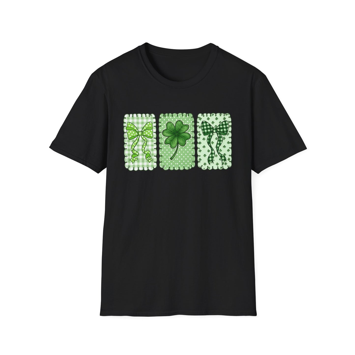 St. Patrick’s Day Shamrock T-Shirt — Green Clover Trio Tee