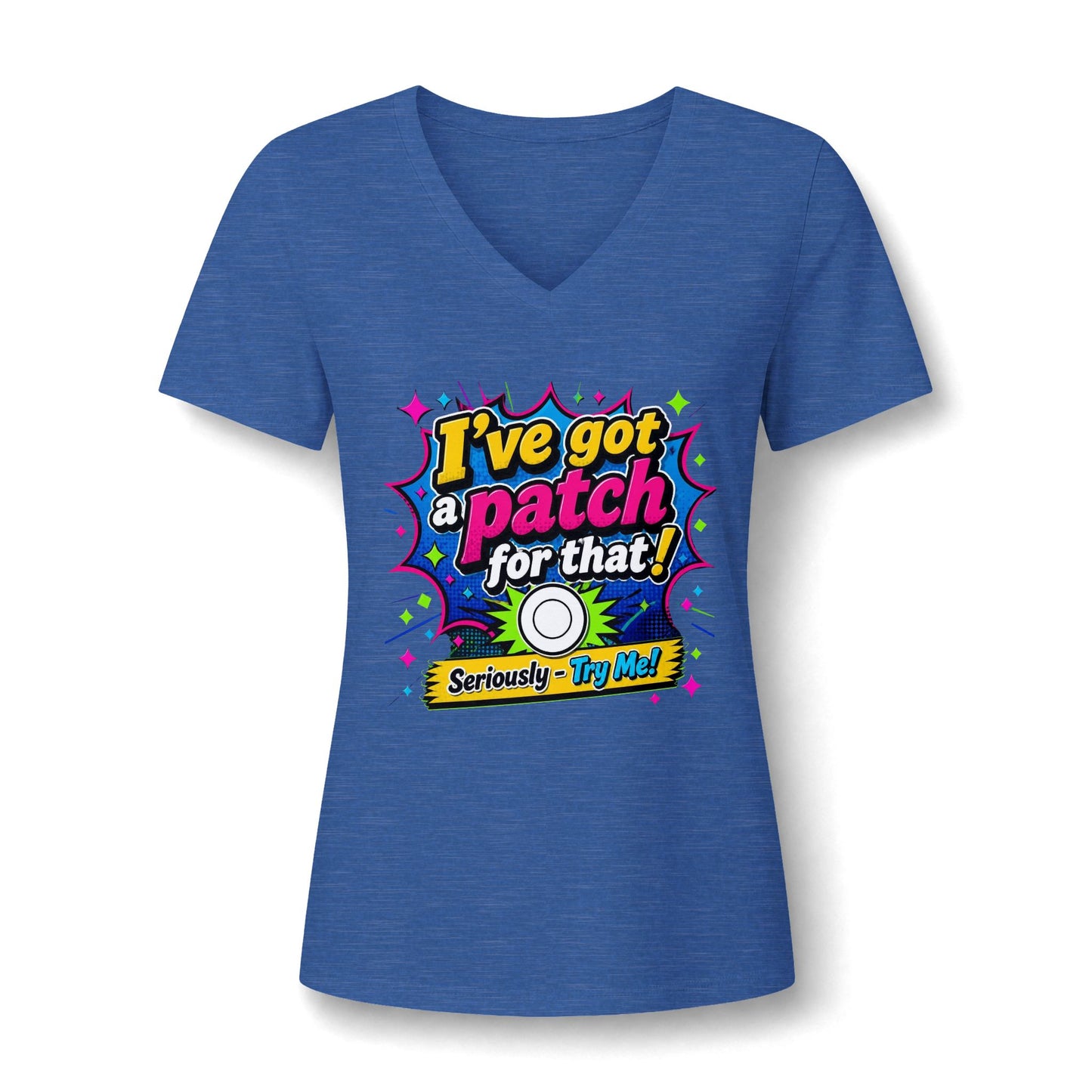 I've Got a Patch for That V-Neck Tee