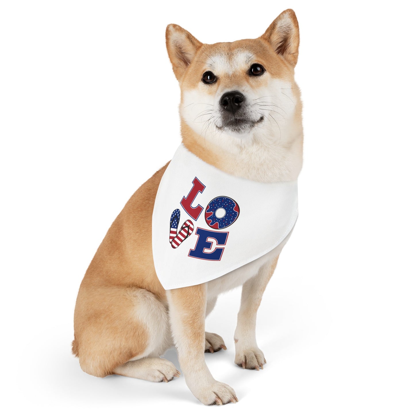 Love America Pet Bandana Collar