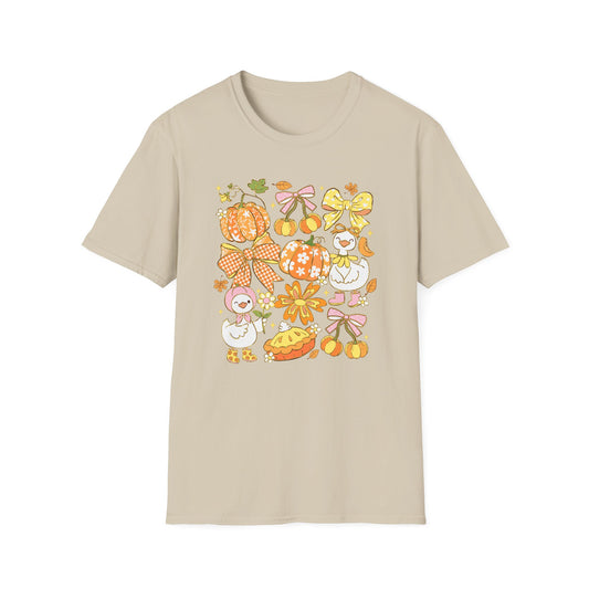Autumn Vibes T-Shirt, Fall unisex tee, Pumpkin patch shirt, Cute Halloween top, Thanksgiving outfit