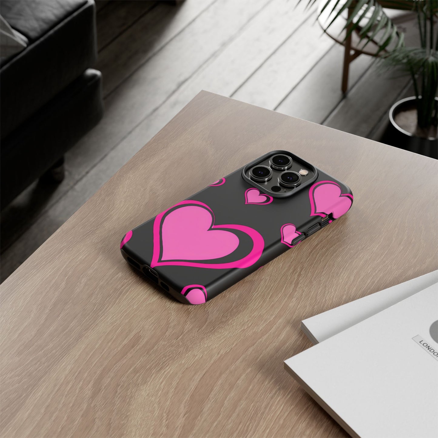 Pink Heart Tough Cases