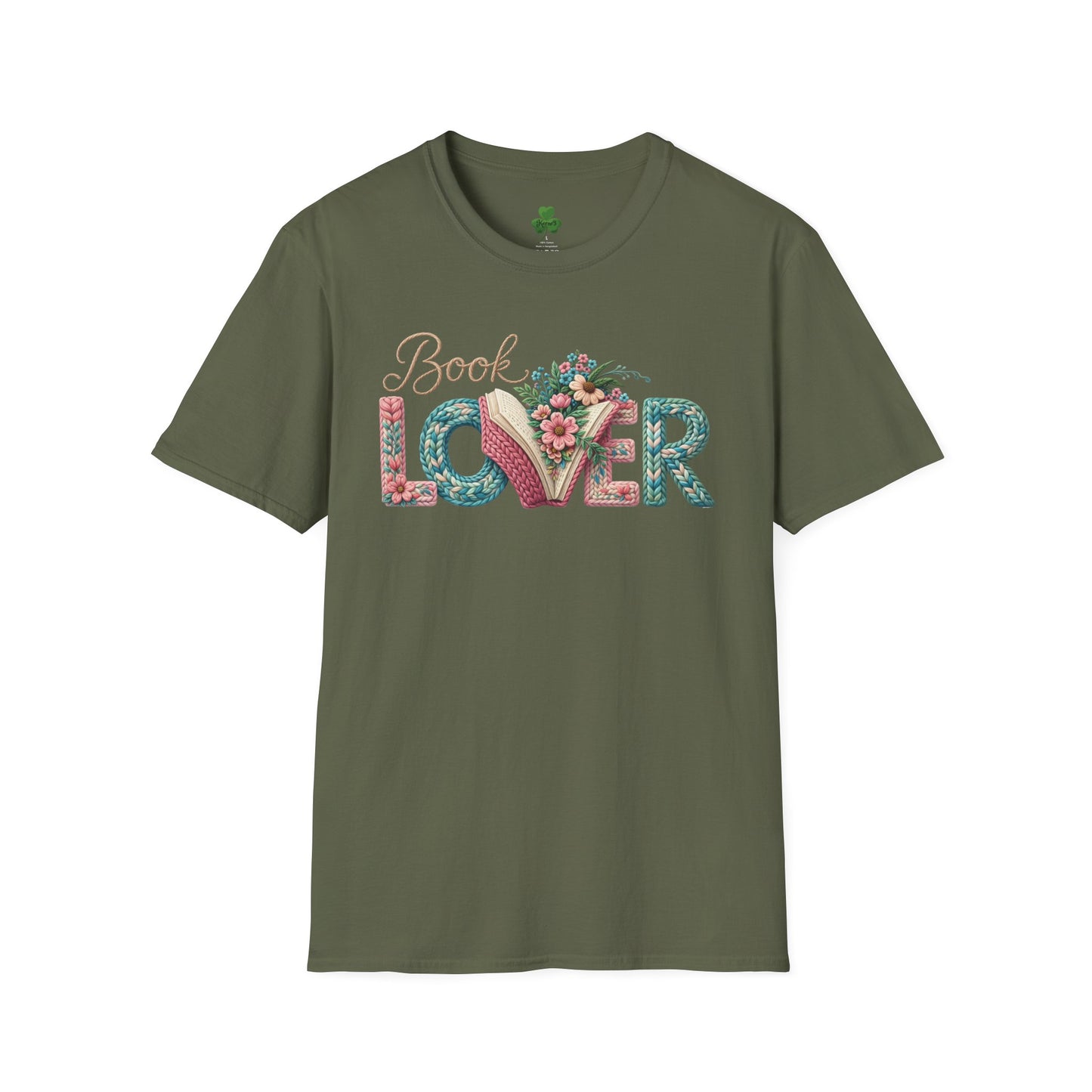 Book Lover T-Shirt — Floral Vintage 'Book Lover' Graphic Tee