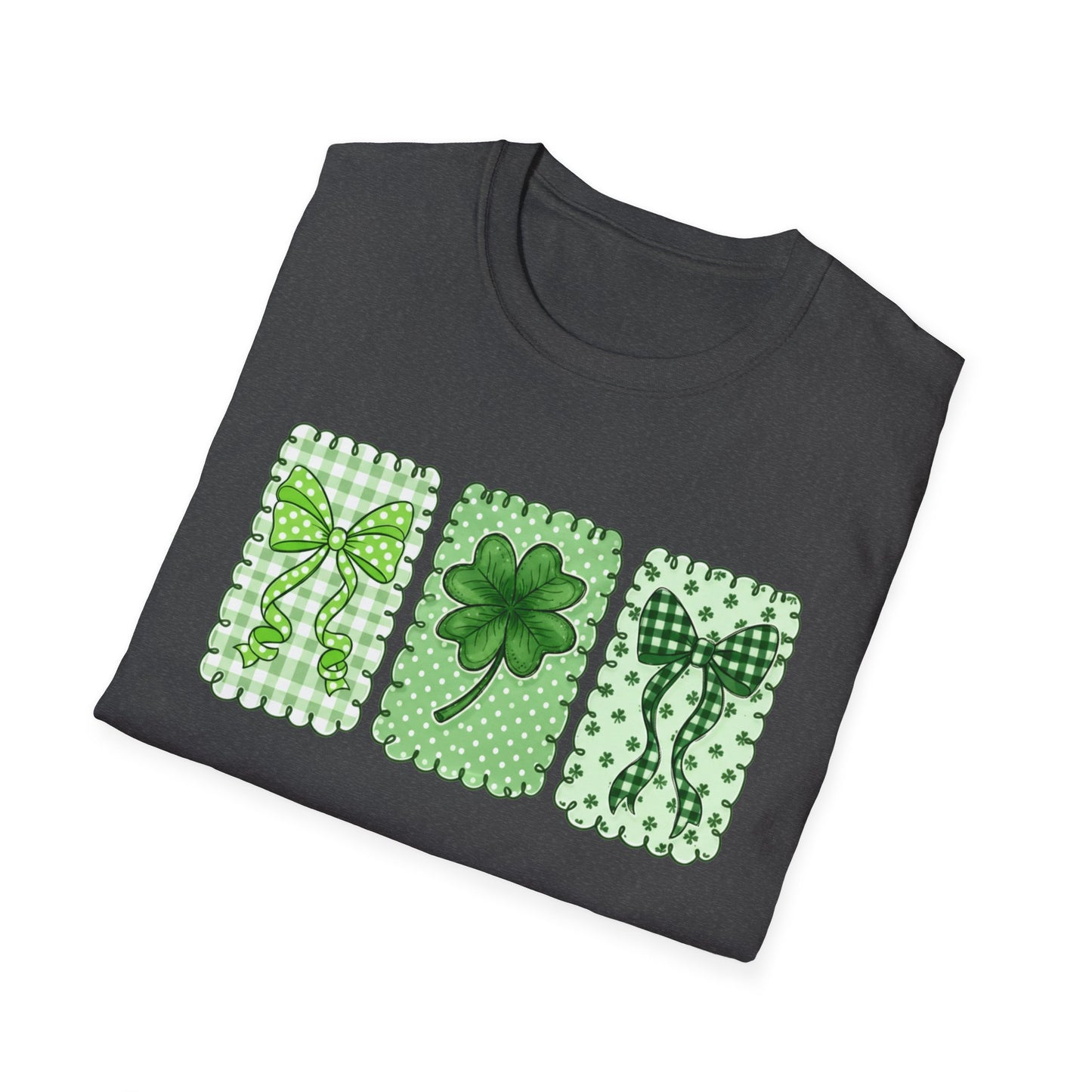St. Patrick’s Day Shamrock T-Shirt — Green Clover Trio Tee