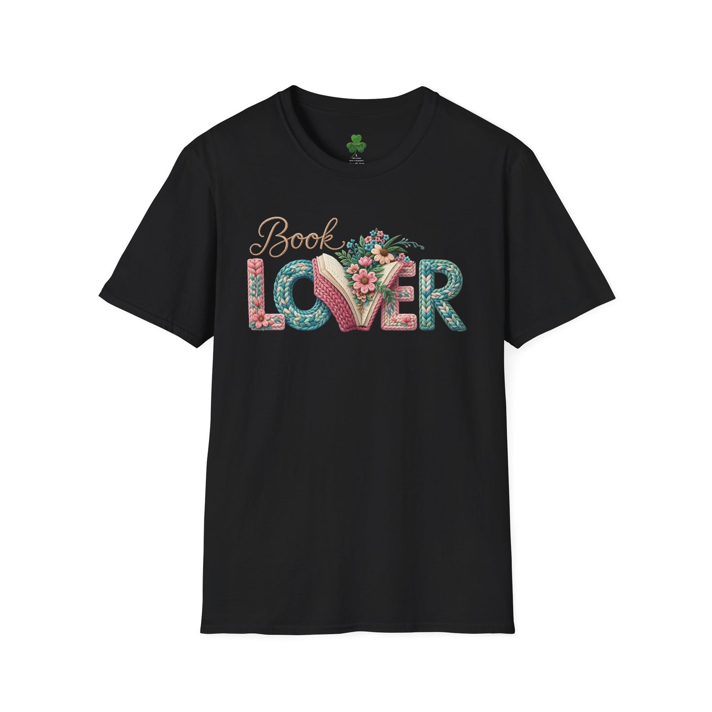 Book Lover T-Shirt — Floral Vintage 'Book Lover' Graphic Tee