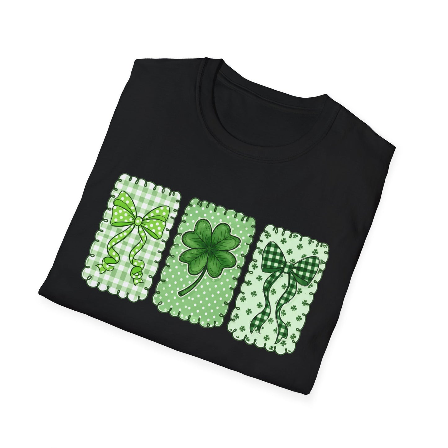 St. Patrick’s Day Shamrock T-Shirt — Green Clover Trio Tee