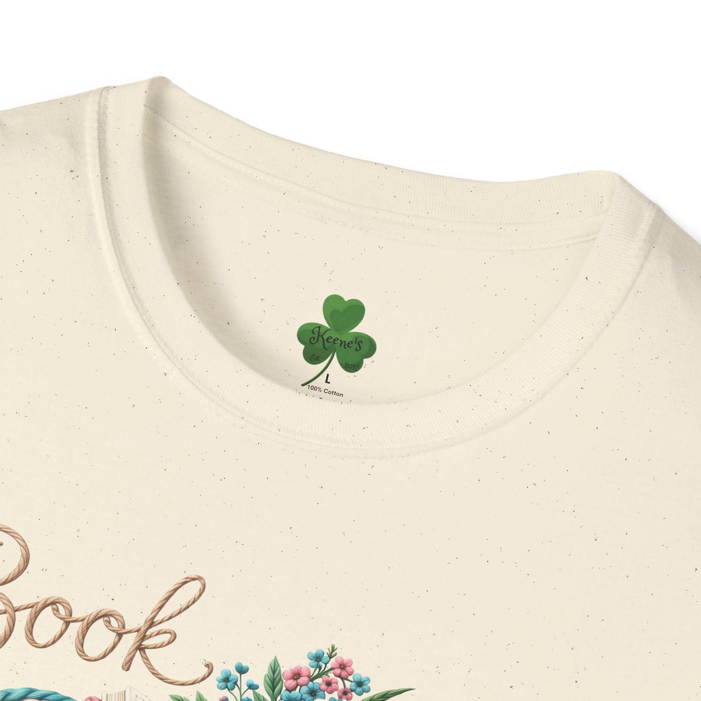 Book Lover T-Shirt — Floral Vintage 'Book Lover' Graphic Tee