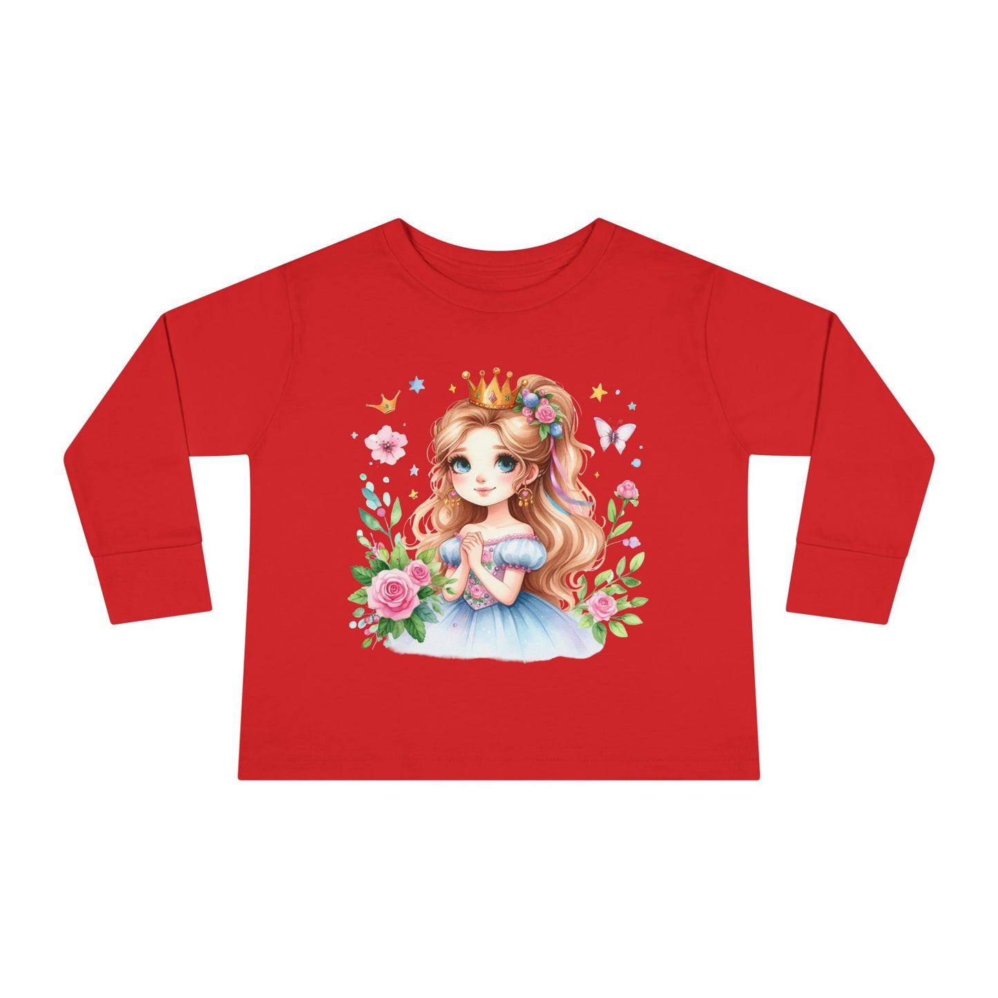 Fairy Princess Toddler Tee, Cute Kids Shirt, Toddler Long Sleeve Top, Gifts for Little Girls, Birthday Essentials