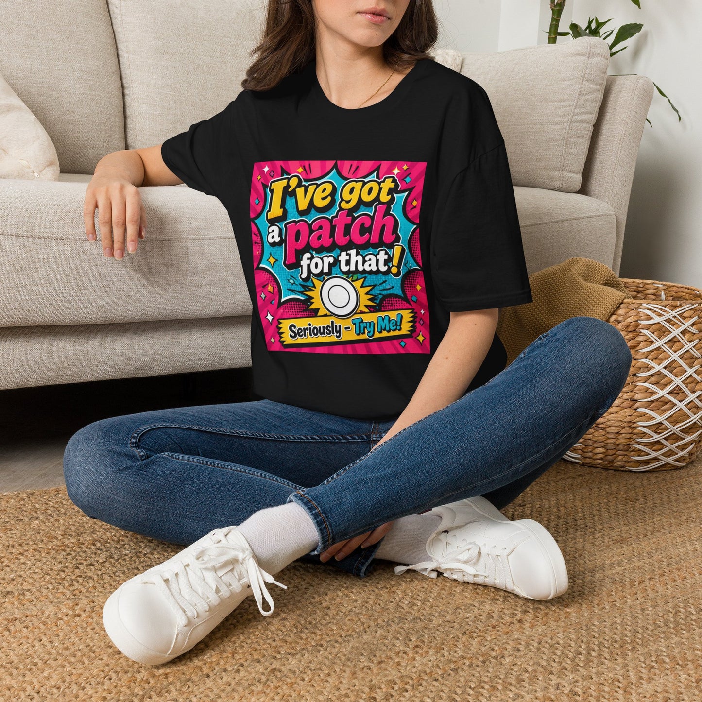 I've Got a Patch for That T-Shirt — Funny Retro Comic Graphic Tee