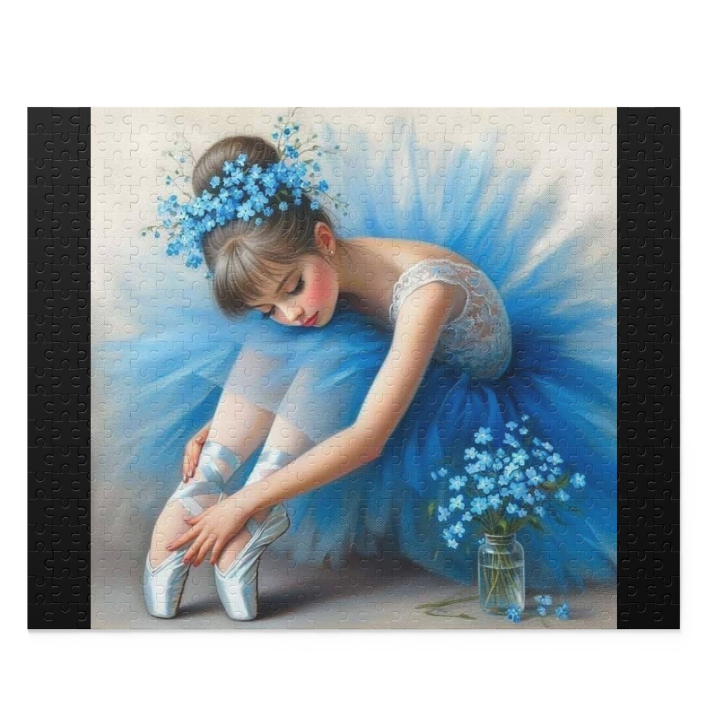 Ballerina in Blue Tutu Puzzle — 120/252/500-Piece Jigsaw