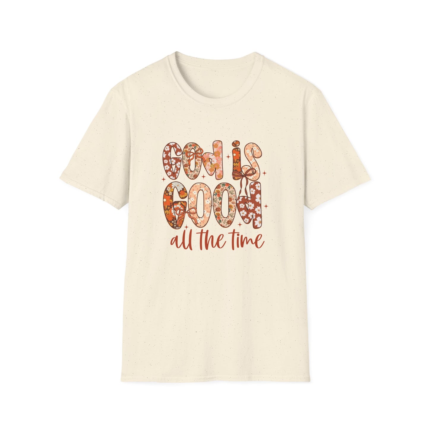 Faith-Inspired Unisex Softstyle T-Shirt - God is Good, Religious Tee, Inspirational Wear, Gift for Believers, Casual Faith Apparel