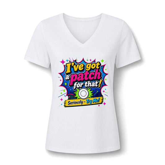 I've Got a Patch for That V-Neck Tee