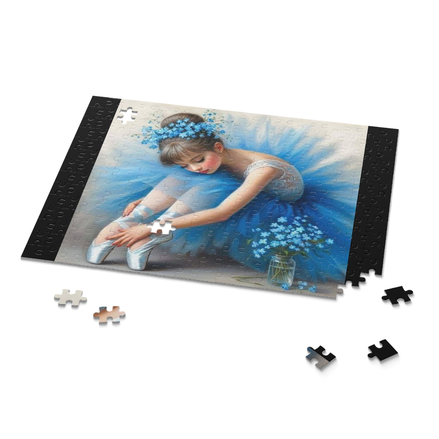 Ballerina in Blue Tutu Puzzle — 120/252/500-Piece Jigsaw
