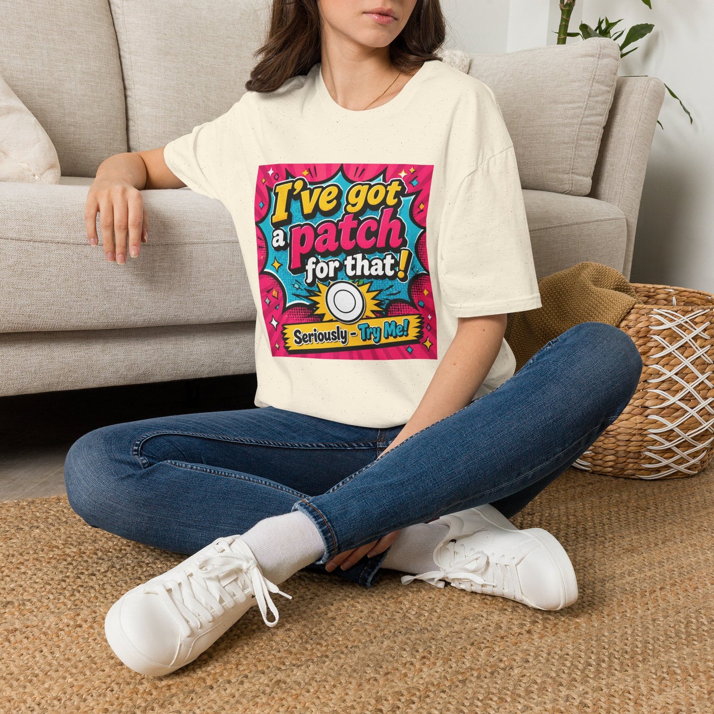 I've Got a Patch for That T-Shirt — Funny Retro Comic Graphic Tee