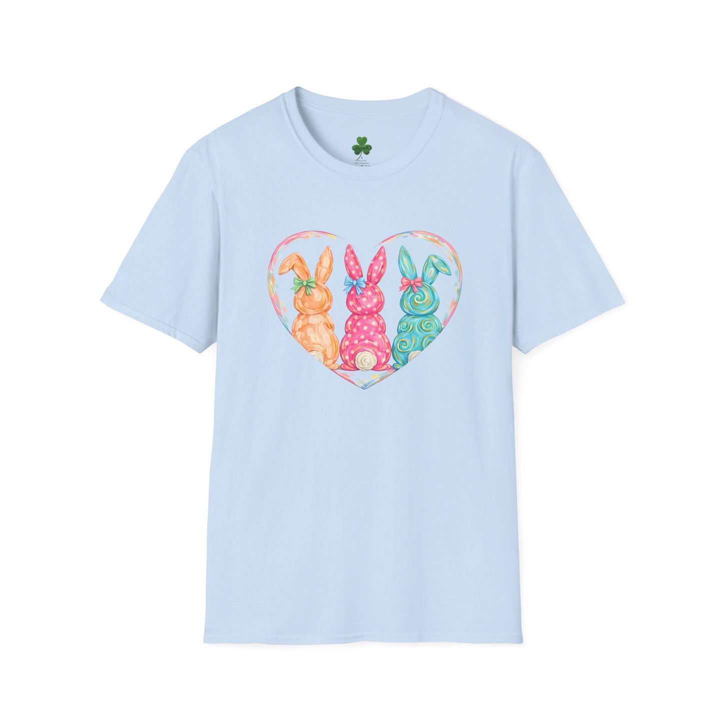 Easter Pastel Bunny Heart T-Shirt