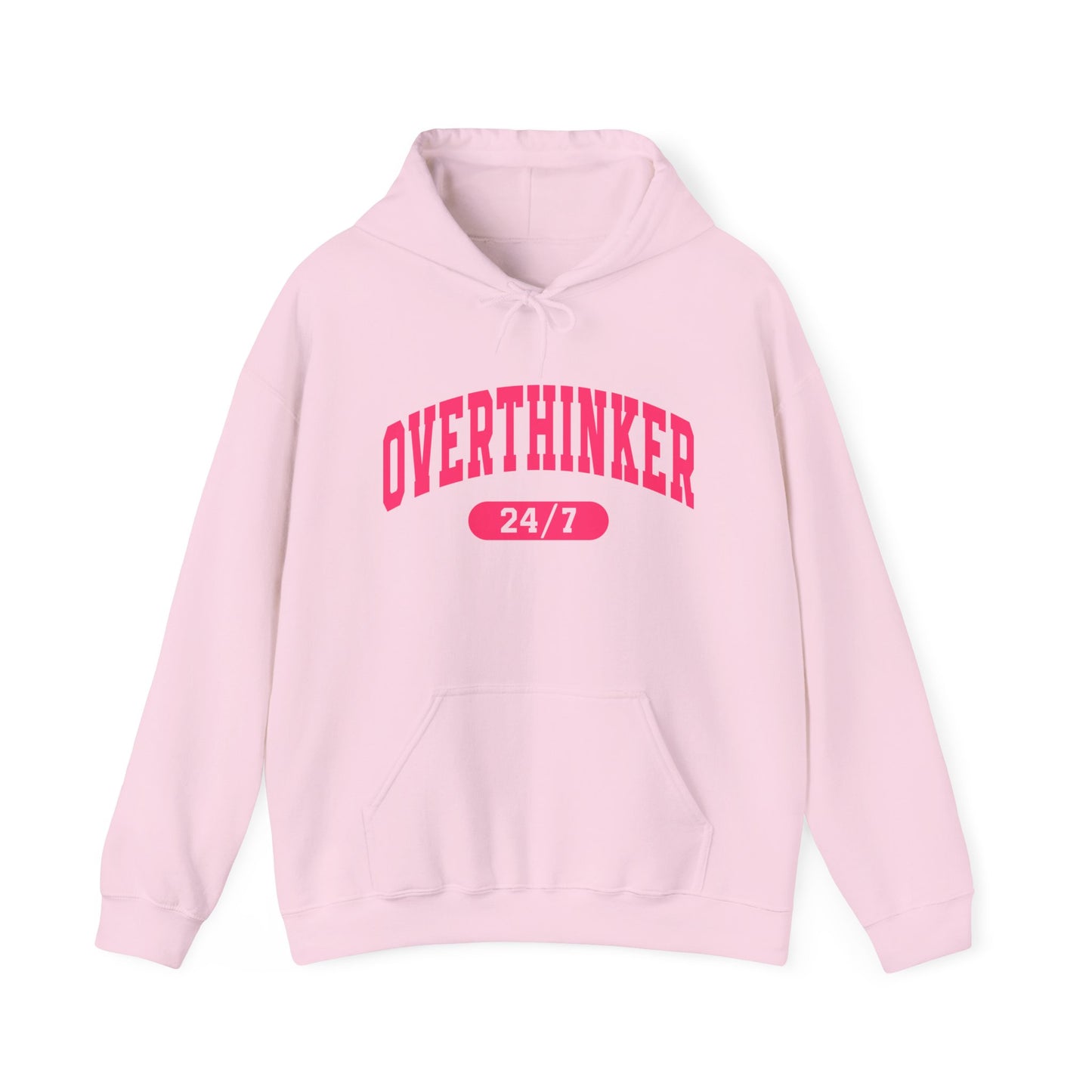 Overthinker 24/7 Hoodie — Funny Mental Health & Anxiety Awareness Sweatshirt