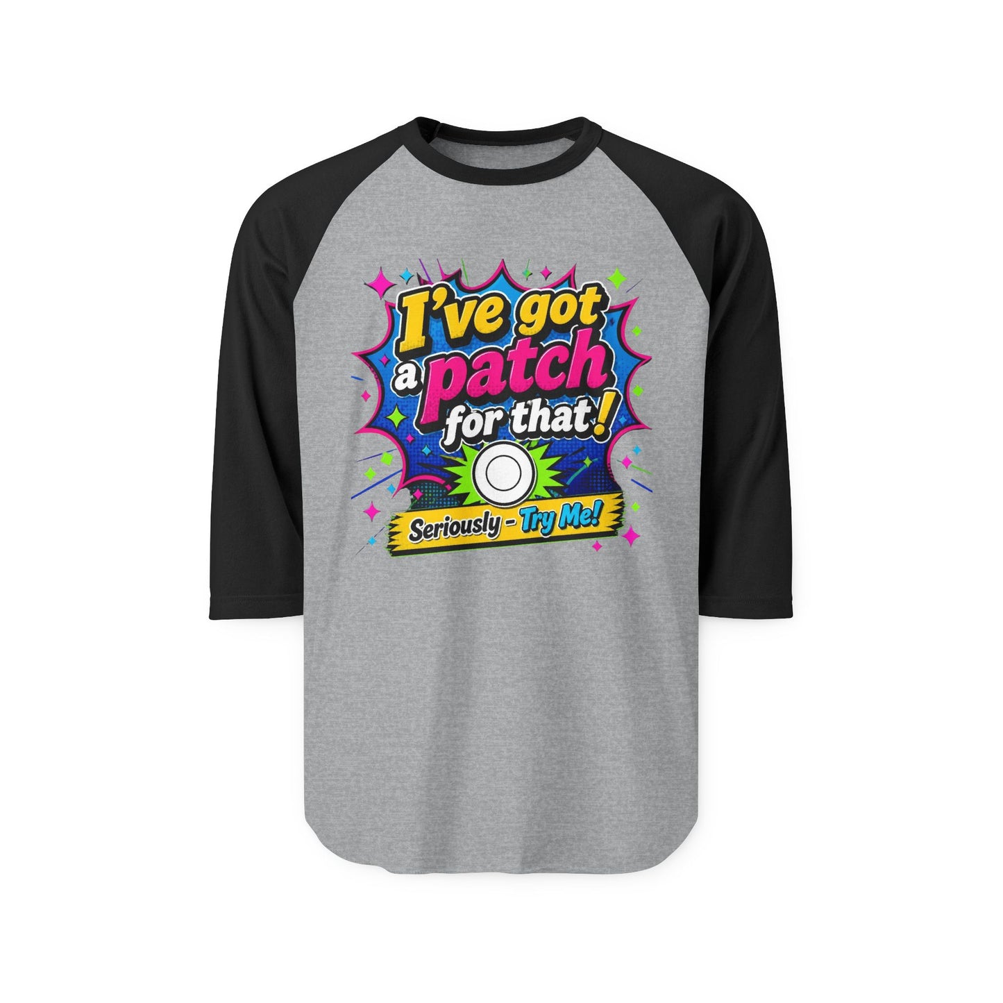 I've Got a Patch For That Raglan Shirt - Funny Diabetes Awareness Baseball Tee