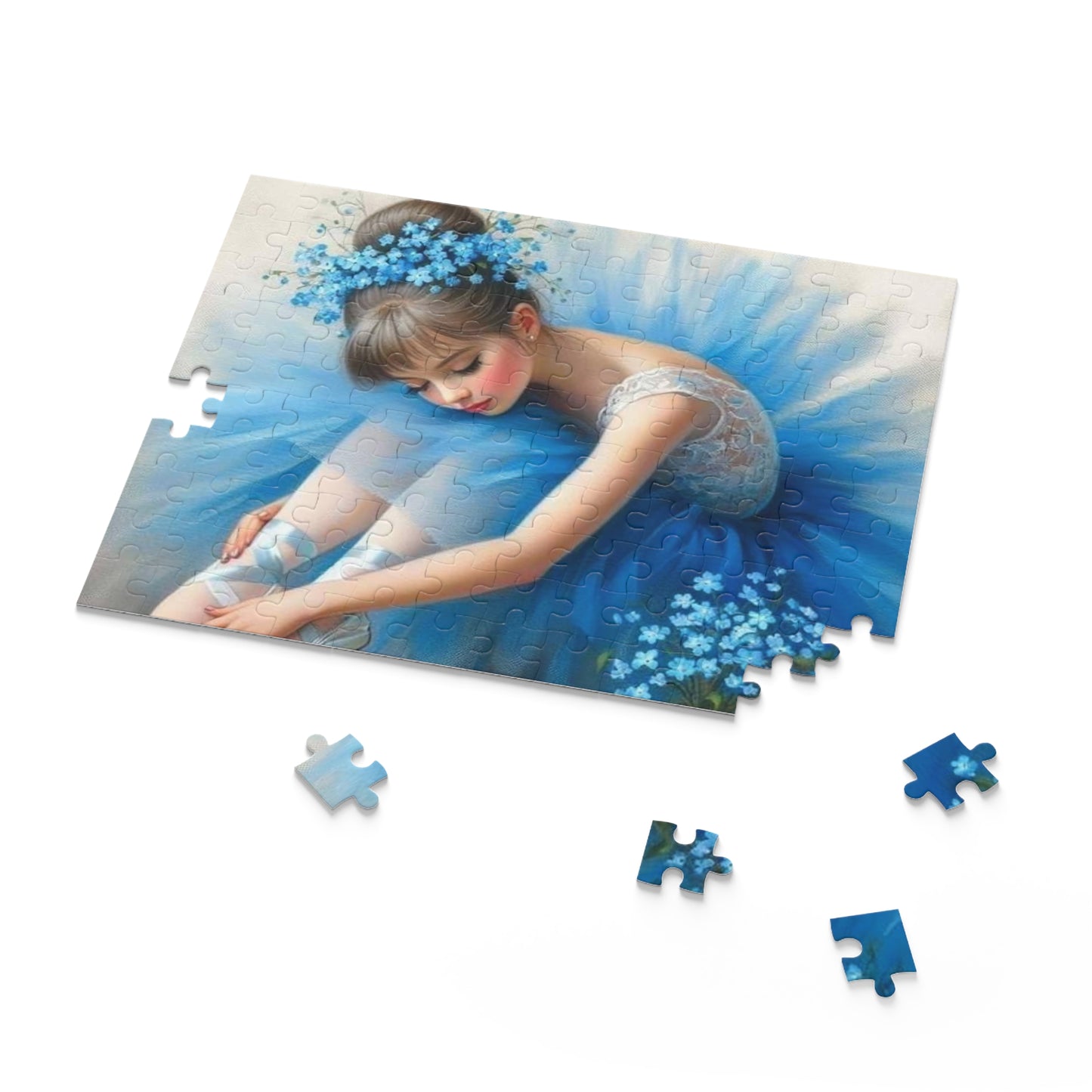 Blue Ballerina Puzzle (120, 252, 500-Piece)