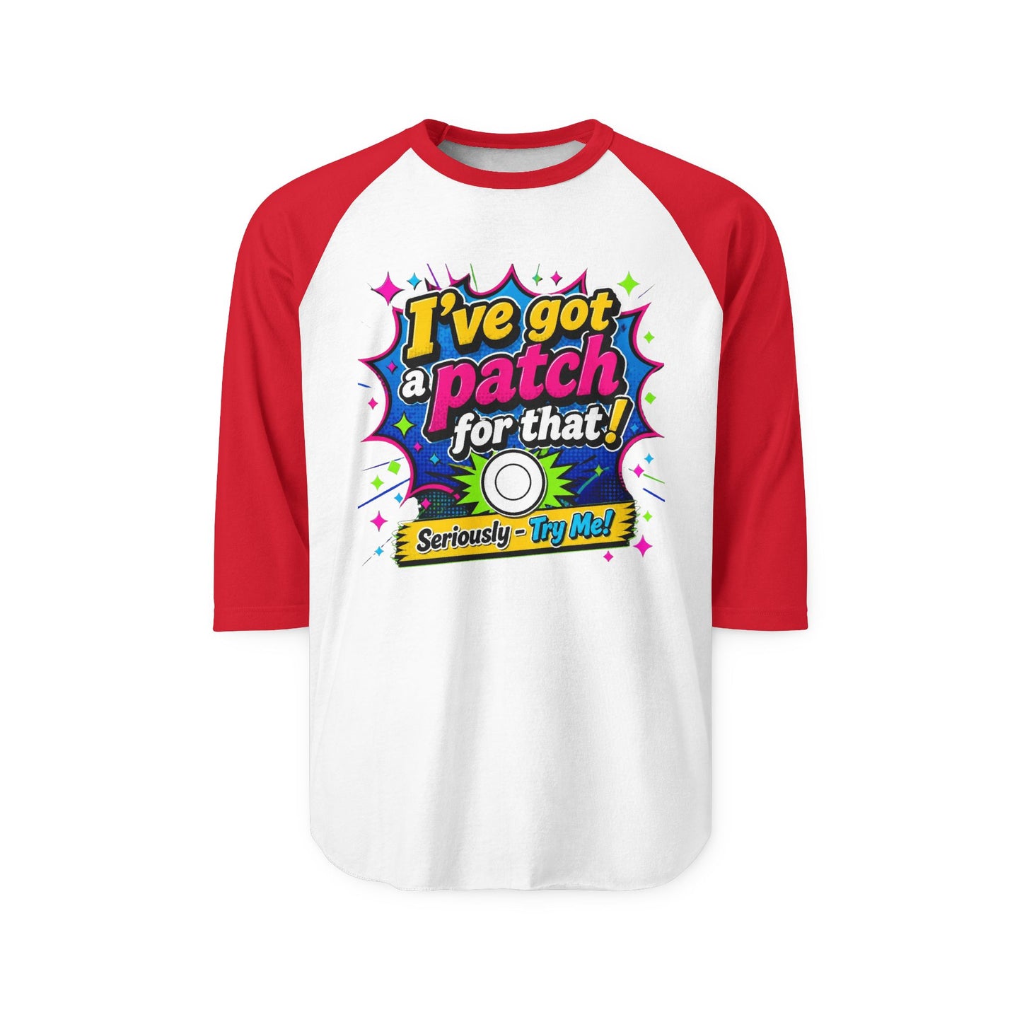 I've Got a Patch For That Raglan Shirt - Funny Diabetes Awareness Baseball Tee