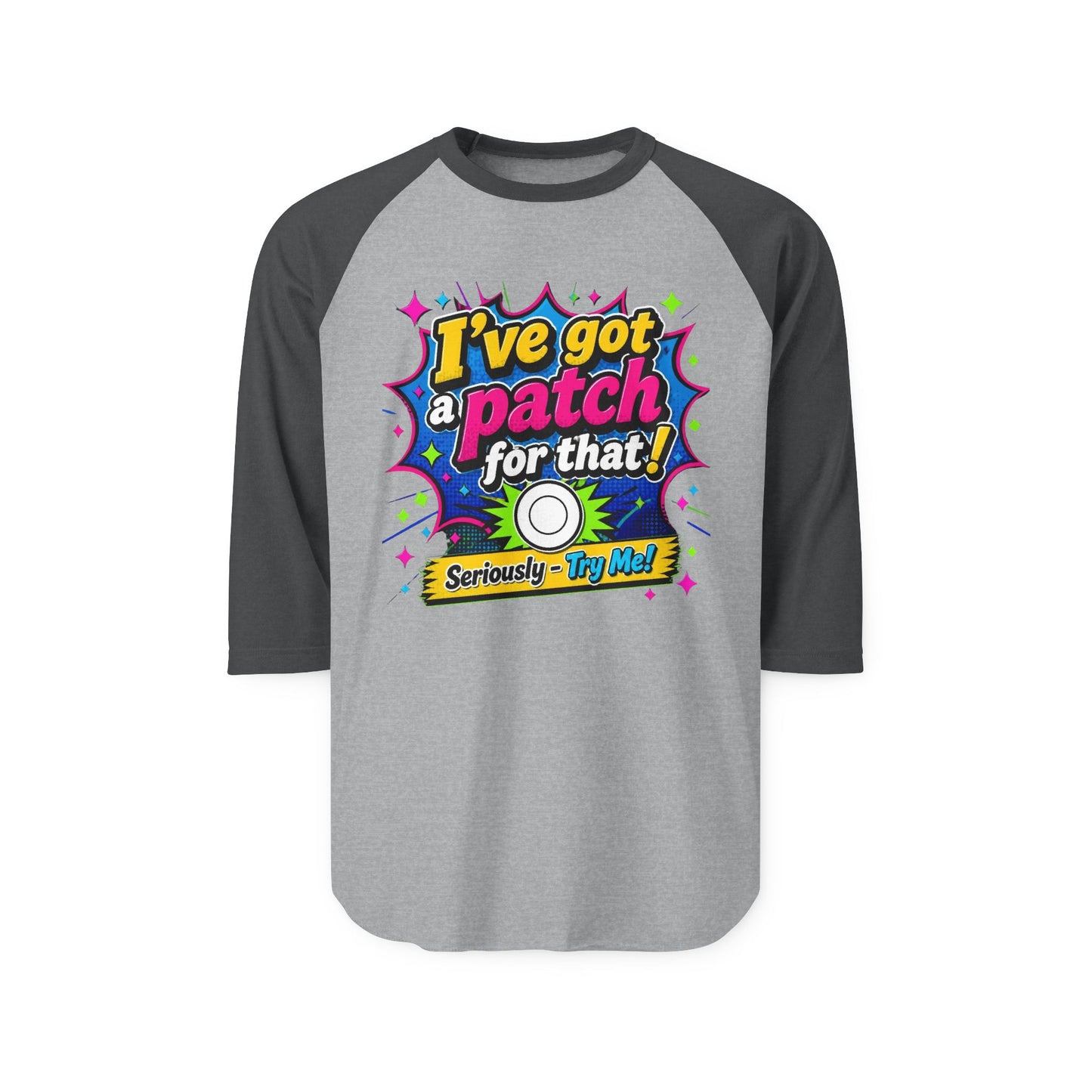 I've Got a Patch For That Raglan Shirt - Funny Diabetes Awareness Baseball Tee