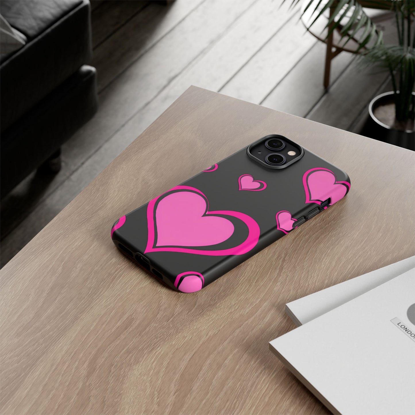 Pink Heart Tough Cases