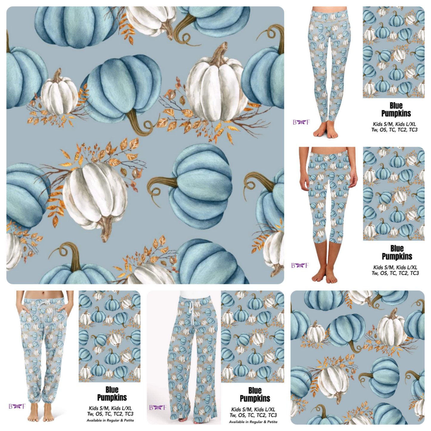 Blue Pumpkins capris and skorts with pockets