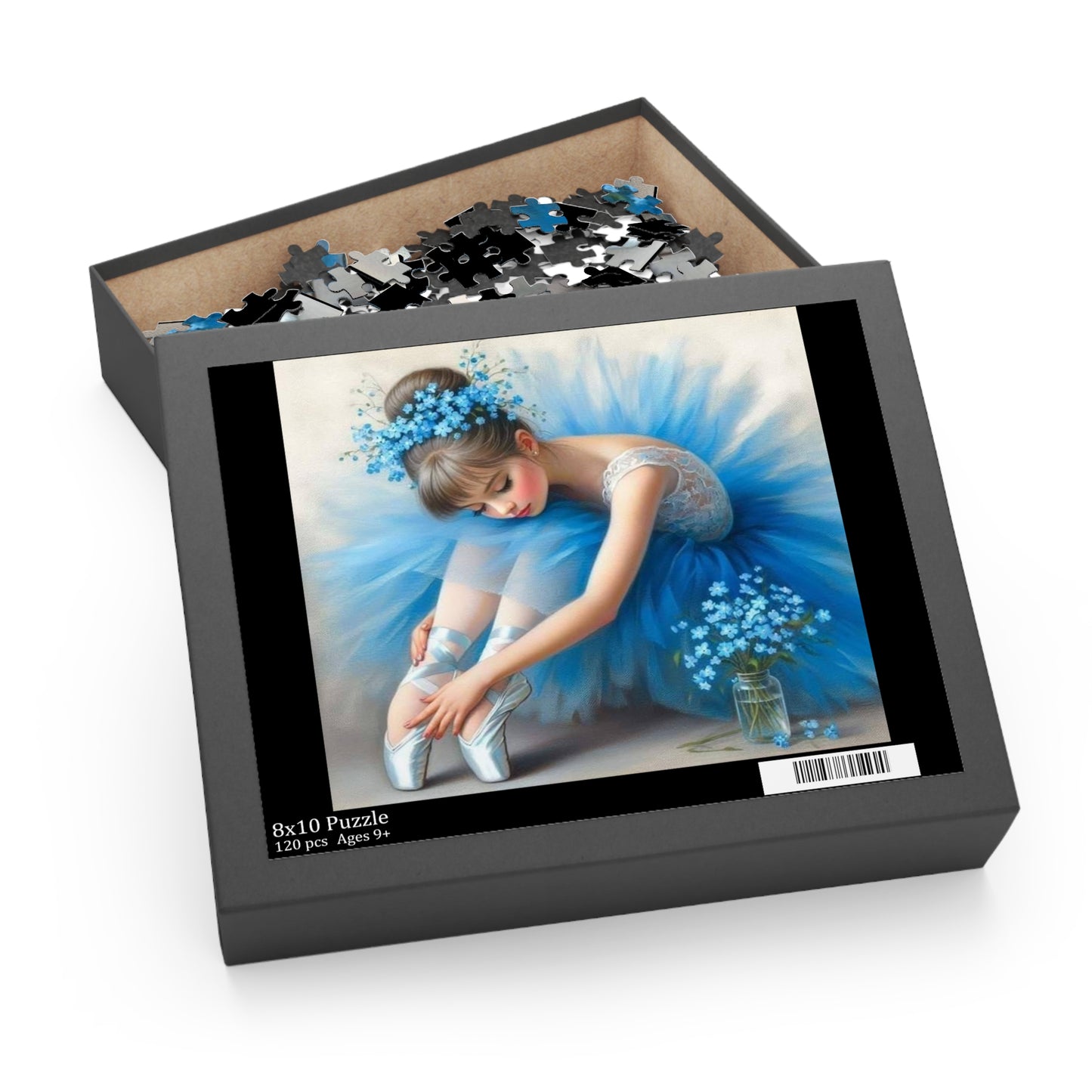 Ballerina in Blue Tutu Puzzle — 120/252/500-Piece Jigsaw