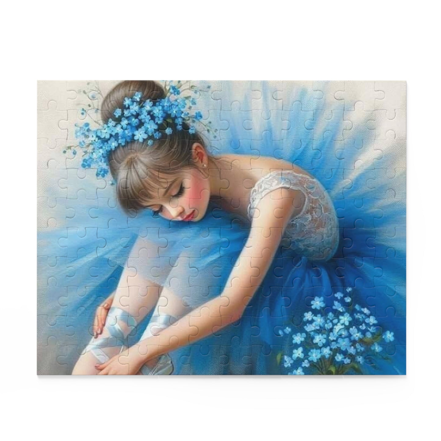 Blue Ballerina Puzzle (120, 252, 500-Piece)