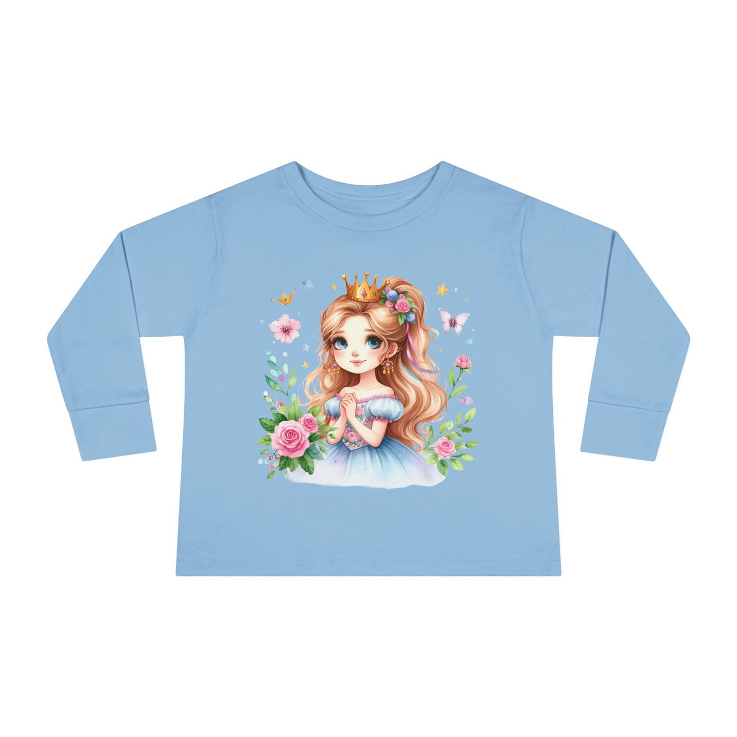 Fairy Princess Toddler Tee, Cute Kids Shirt, Toddler Long Sleeve Top, Gifts for Little Girls, Birthday Essentials