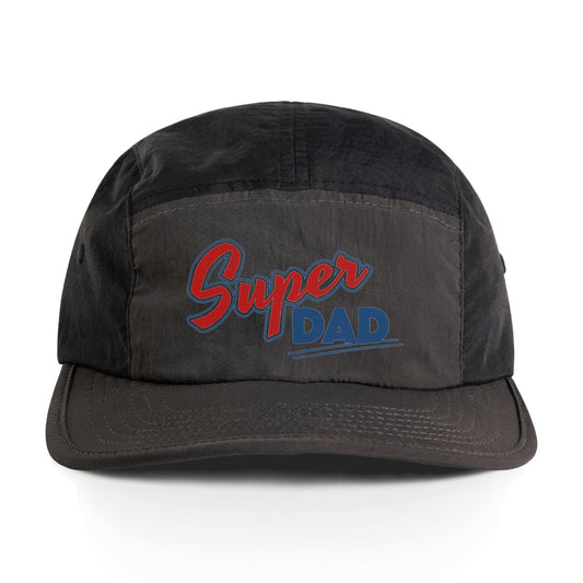Super Dad Two-Tone Nylon Cap — Retro Embroidered Dad Hat for Father’s Day