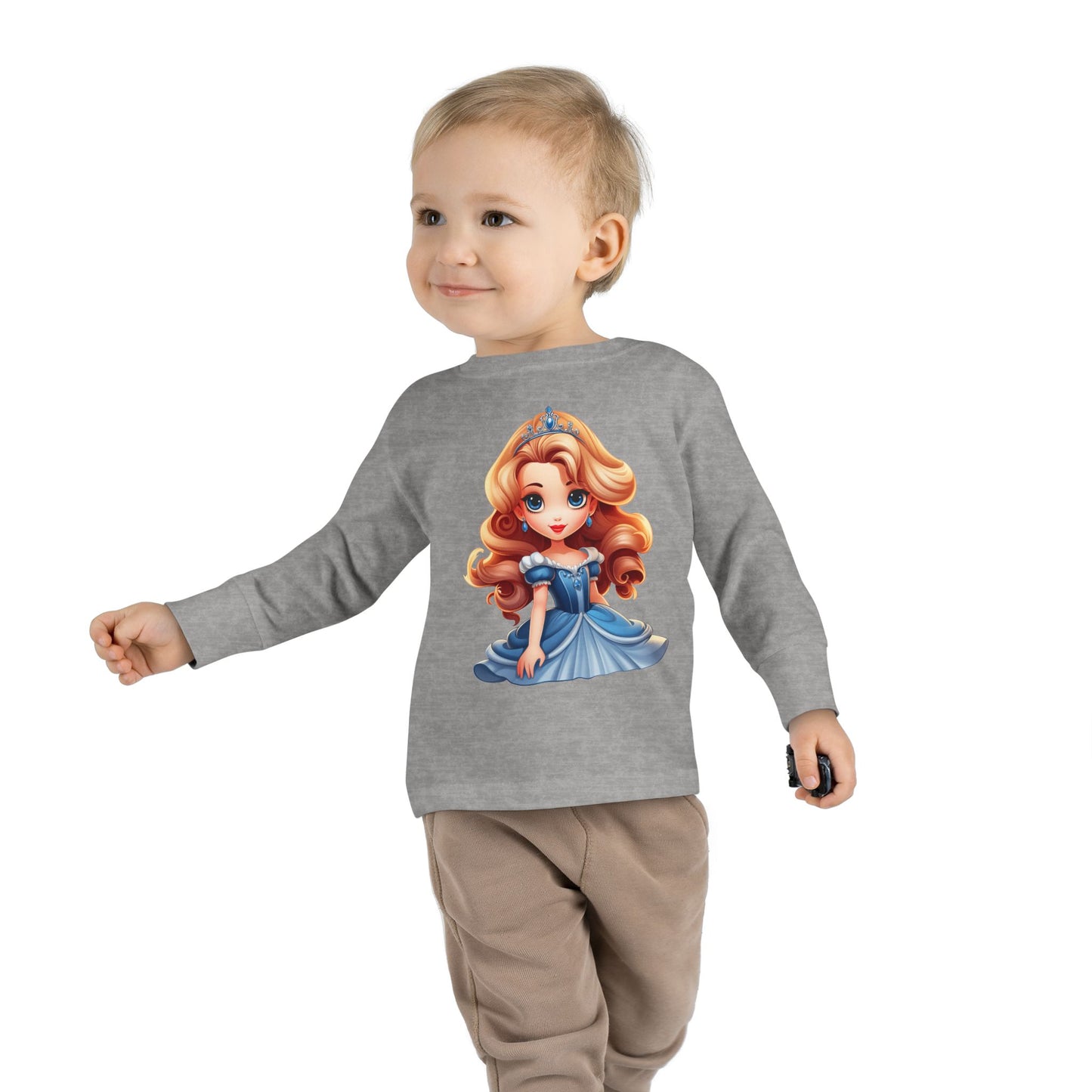 Toddler Princess Long Sleeve Tee, Sweet Princess Shirt, Kids Birthday Gift, Toddler Clothing, Fairytale Outfit, Cute Baby Tee