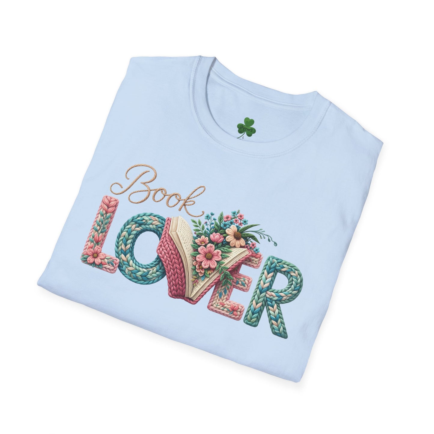 Book Lover T-Shirt — Floral Vintage 'Book Lover' Graphic Tee