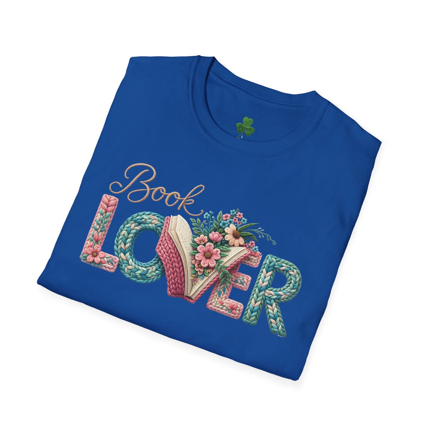 Book Lover T-Shirt — Floral Vintage 'Book Lover' Graphic Tee