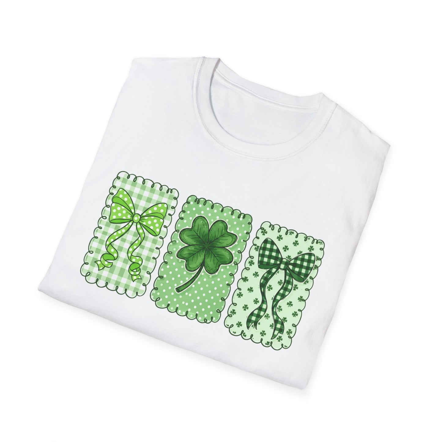 St. Patrick’s Day Shamrock T-Shirt — Green Clover Trio Tee