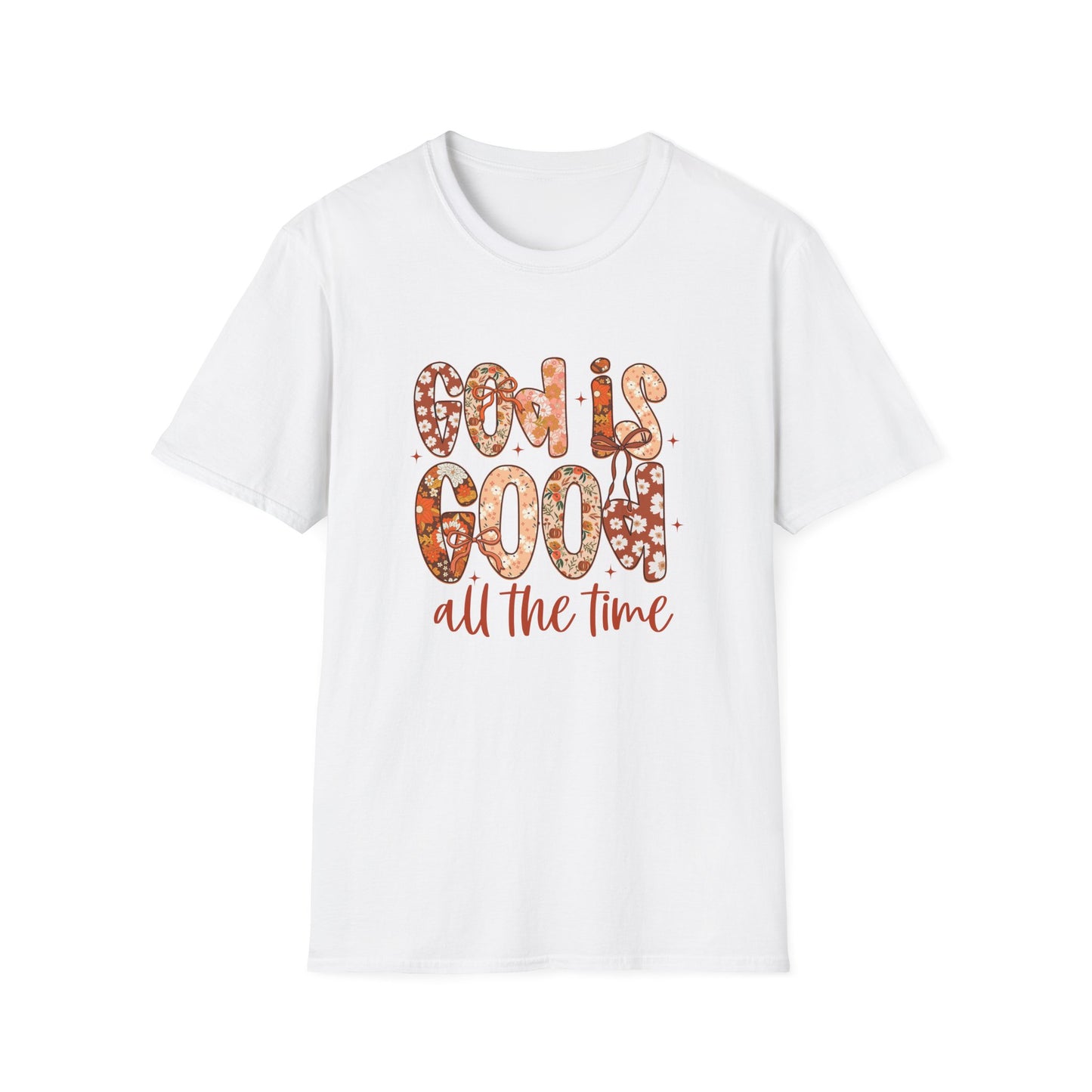 Faith-Inspired Unisex Softstyle T-Shirt - God is Good, Religious Tee, Inspirational Wear, Gift for Believers, Casual Faith Apparel