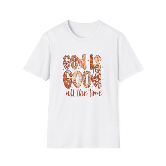 Faith-Inspired Unisex Softstyle T-Shirt - God is Good, Religious Tee, Inspirational Wear, Gift for Believers, Casual Faith Apparel