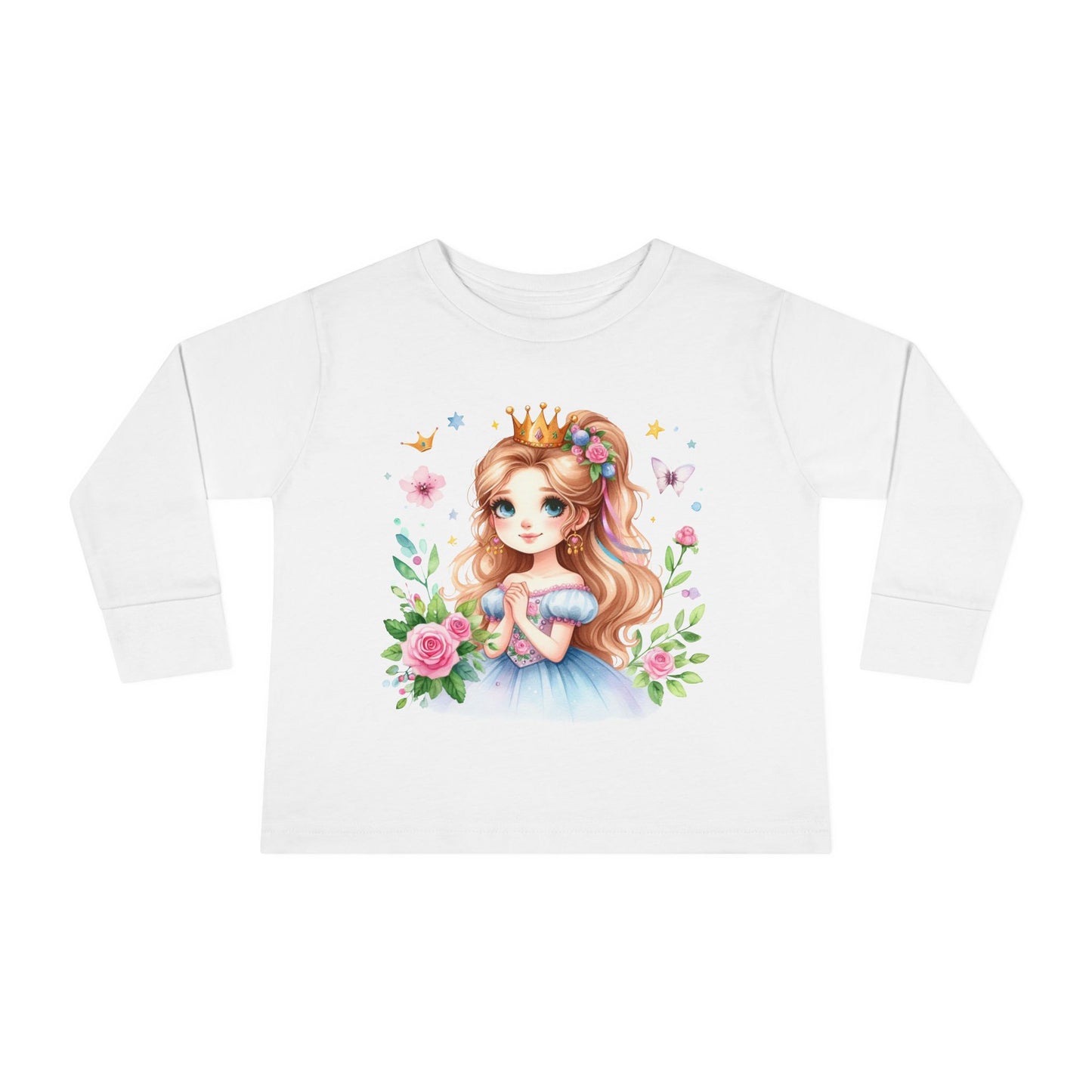Fairy Princess Toddler Tee, Cute Kids Shirt, Toddler Long Sleeve Top, Gifts for Little Girls, Birthday Essentials