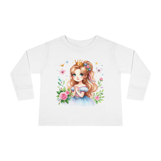 Fairy Princess Toddler Tee, Cute Kids Shirt, Toddler Long Sleeve Top, Gifts for Little Girls, Birthday Essentials