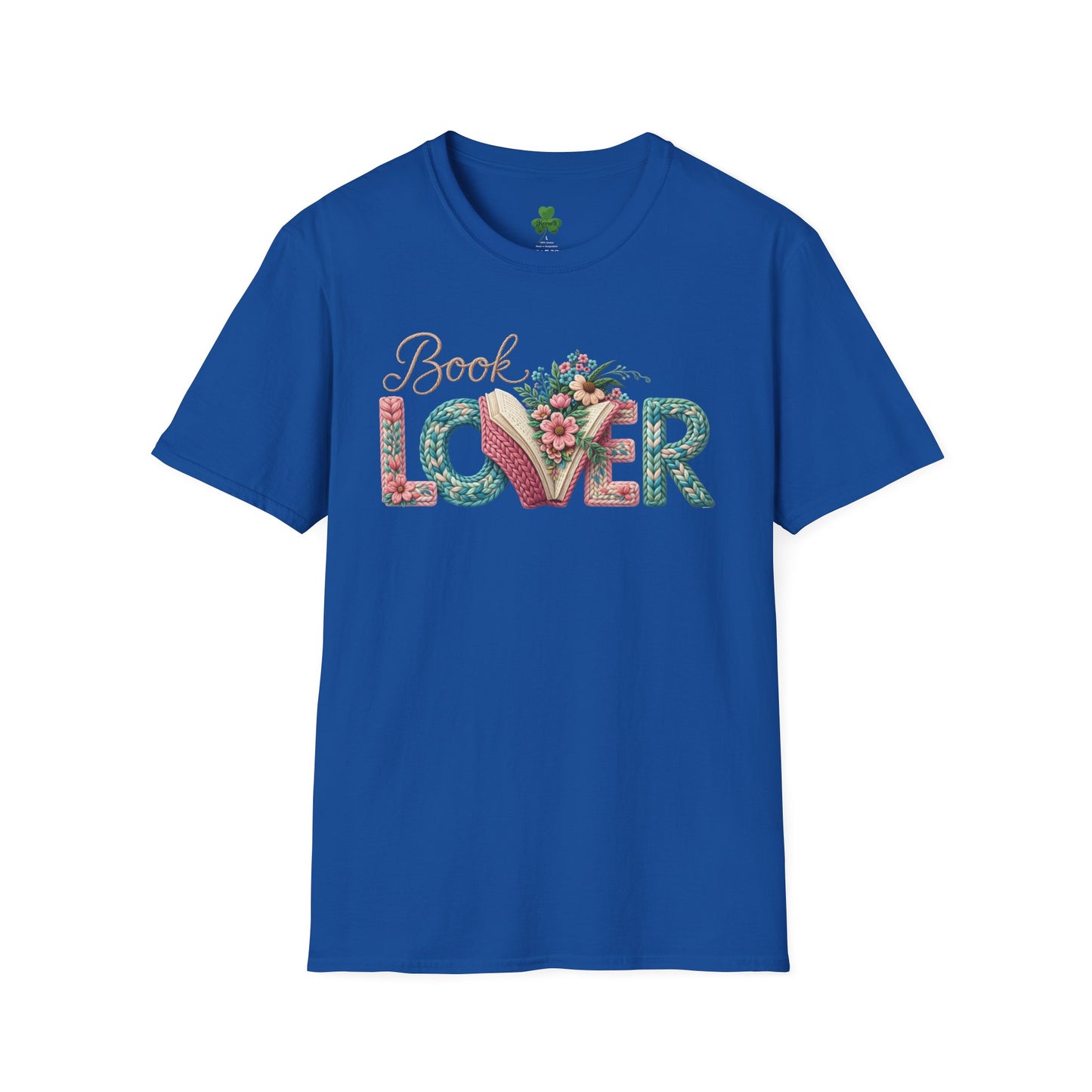 Book Lover T-Shirt — Floral Vintage 'Book Lover' Graphic Tee
