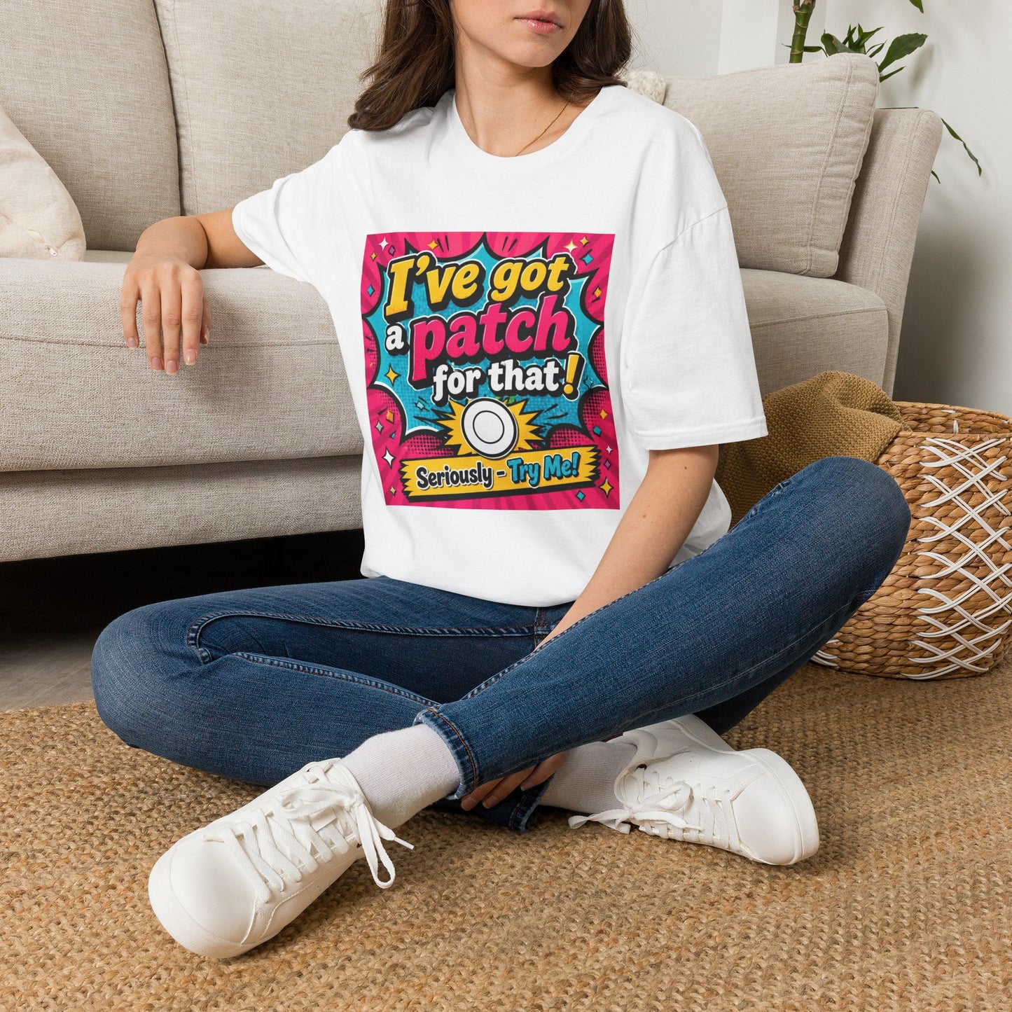 I've Got a Patch for That T-Shirt — Funny Retro Comic Graphic Tee