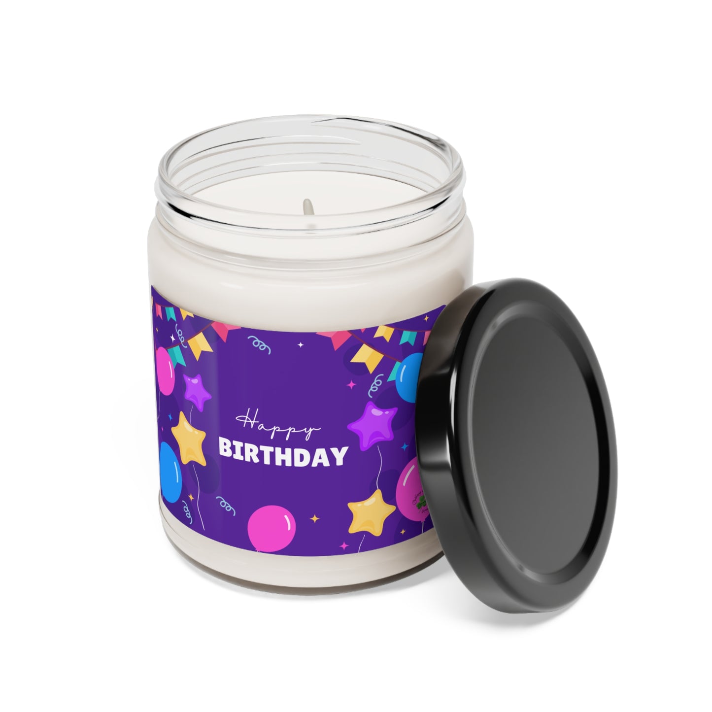 Balloon Happy Birthday Scented Soy Candle, 9oz